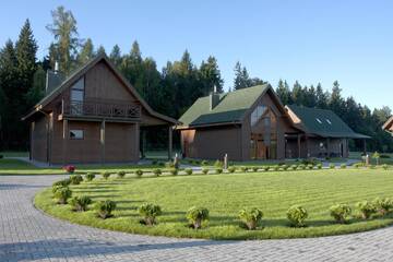 Фото номера Вилла с 2 спальнями, проводится развлекательная программа Виллы Harmony Park Countryside Villas &amp; SPA г. Пренай 13